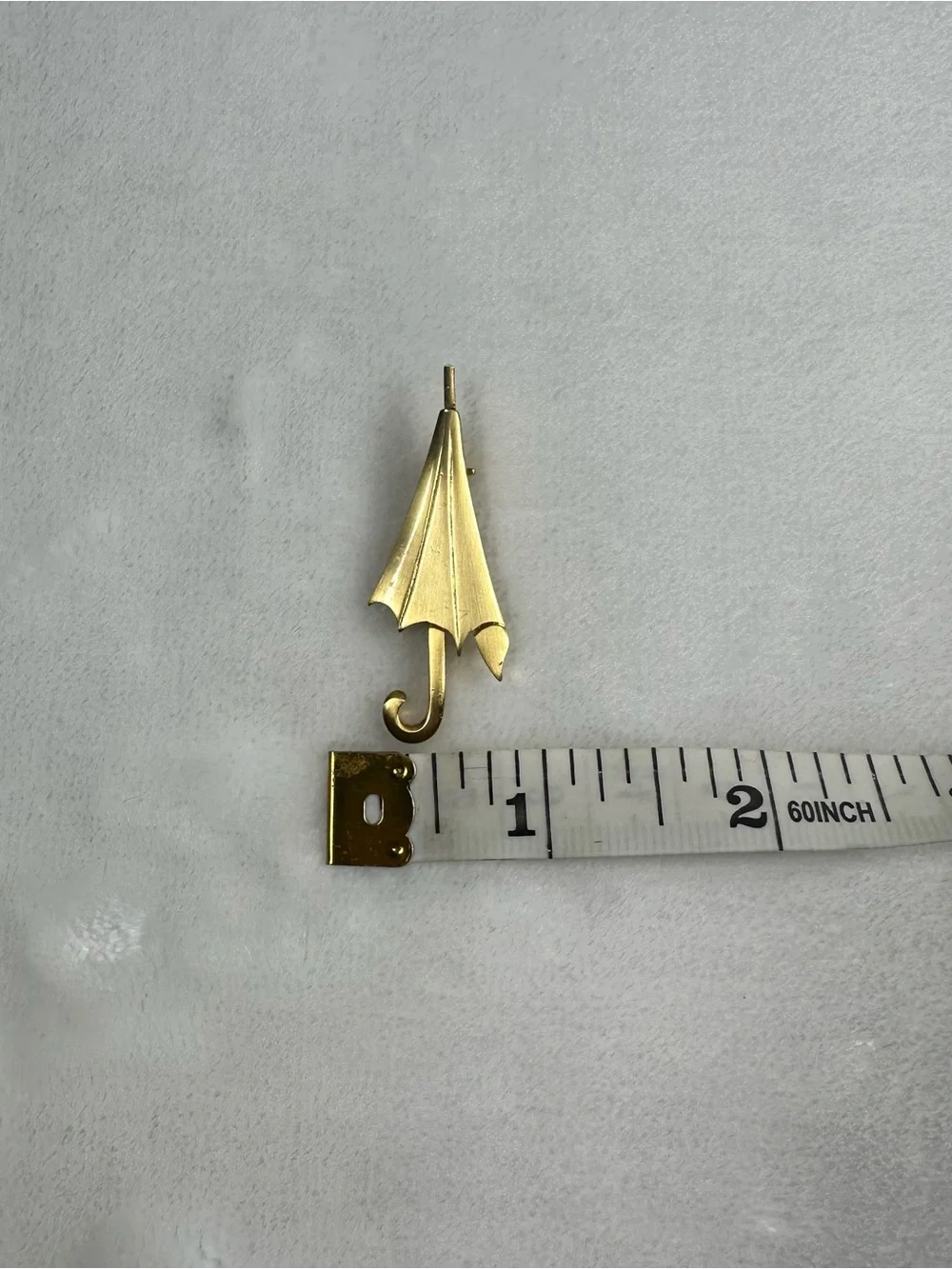 Gold Umbrella Brooch Pin